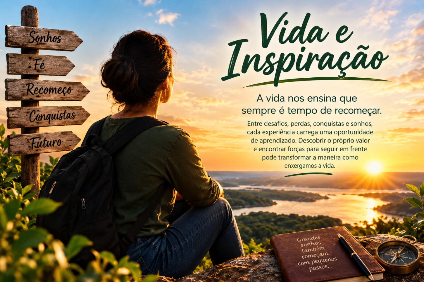 VIDA E INSPIRAÇÃO: A vida nos ensina que sempre é tempo de recomeçar